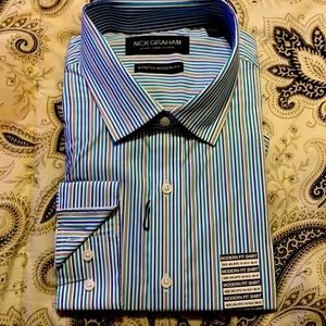 Nick Graham Modern fit long sleeve button up